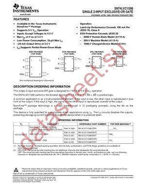 SN74LVC1G86DCKR datasheet  